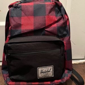 Herschel Back pack red and black plaid